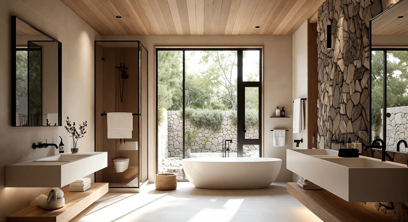 Biophilic Bathroom design preview