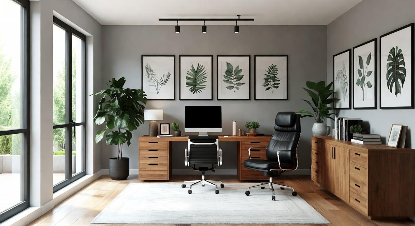 Biophilic Home Office design preview