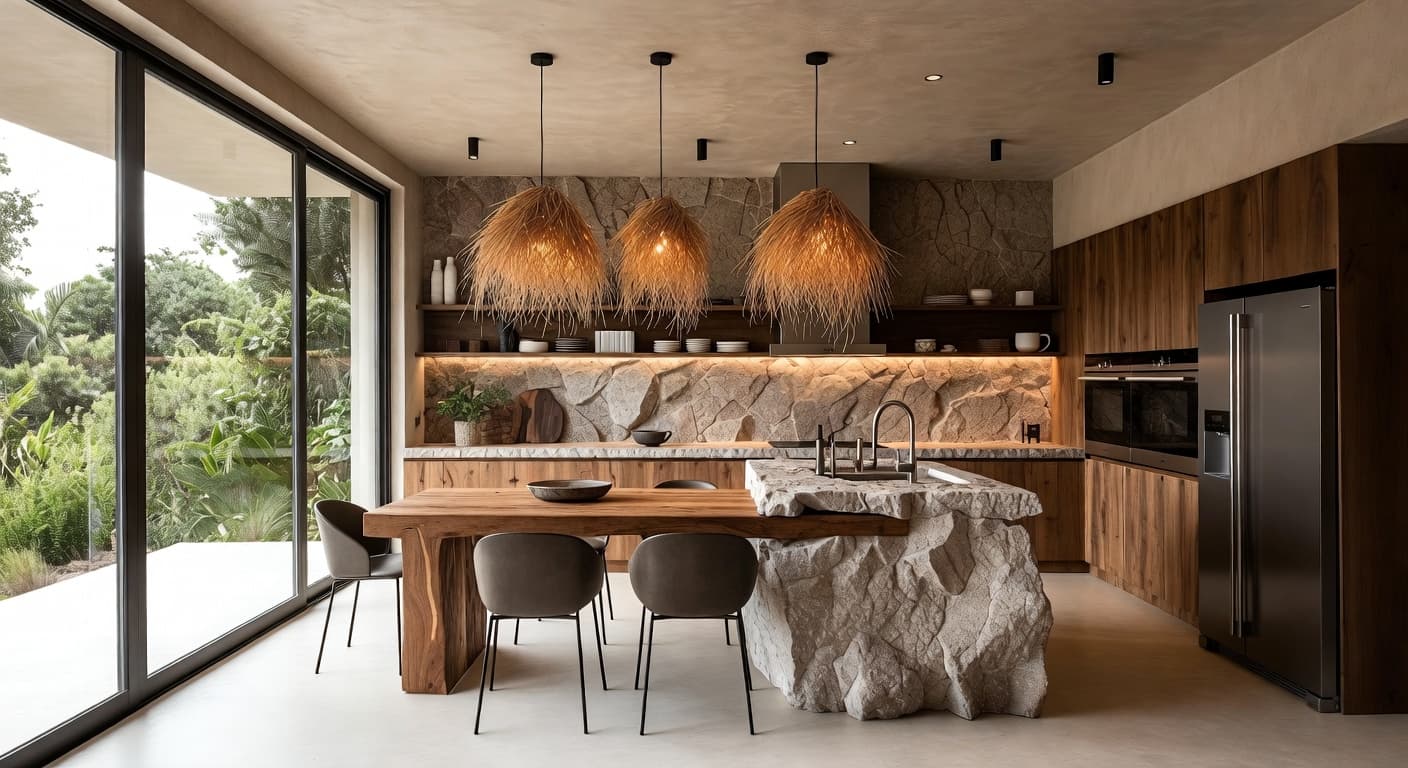 Biophilic Kitchen design preview