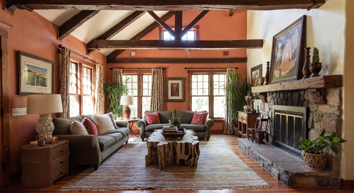 Rustic Living Room design preview