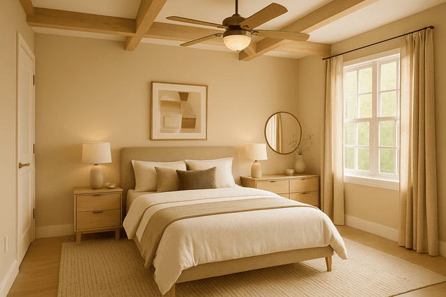 Bedroom after virtual staging