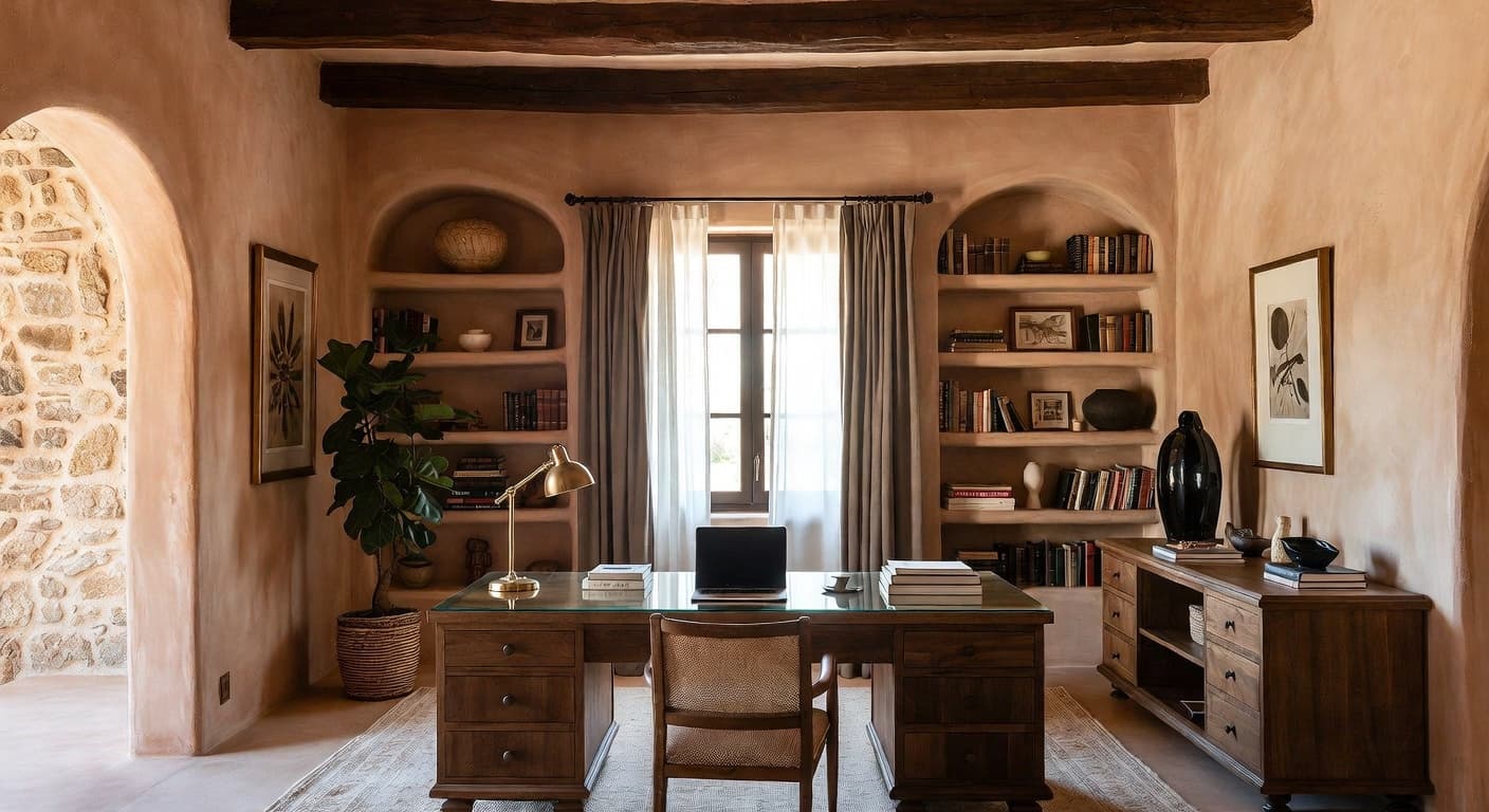 Mediterranean Home Office design preview