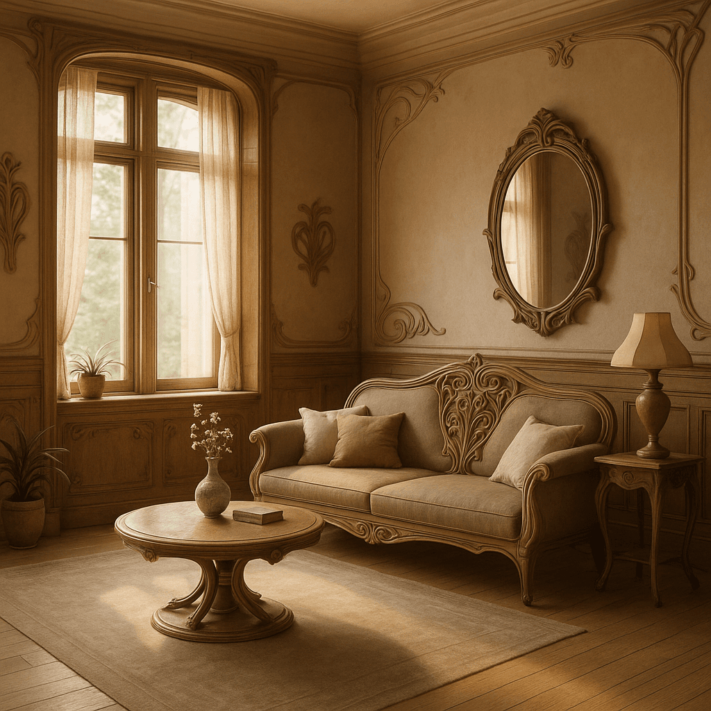 Art Nouveau interior design style