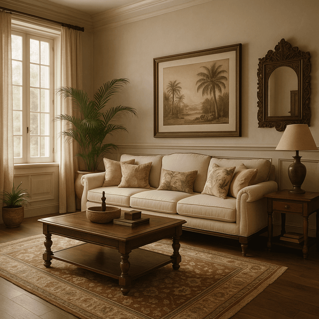 British Colonial interior design style