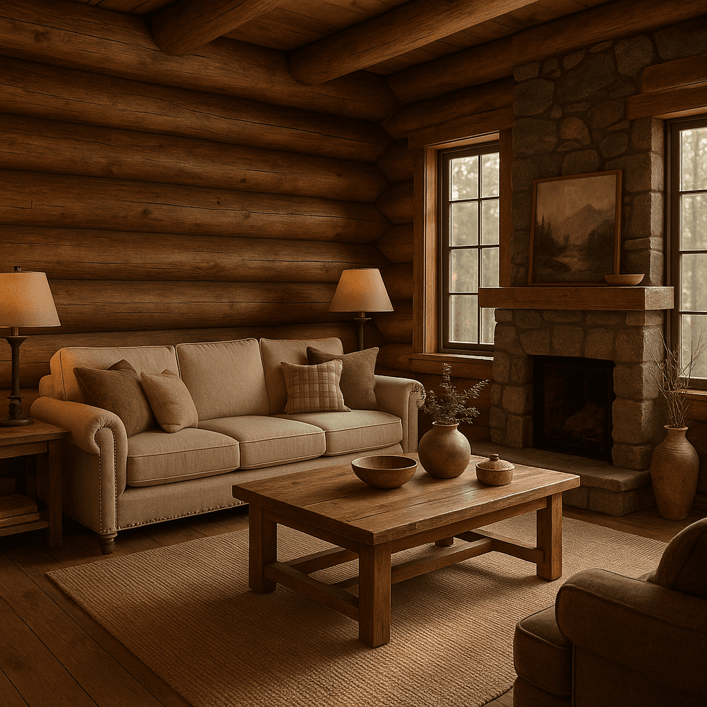 Cabin interior design style