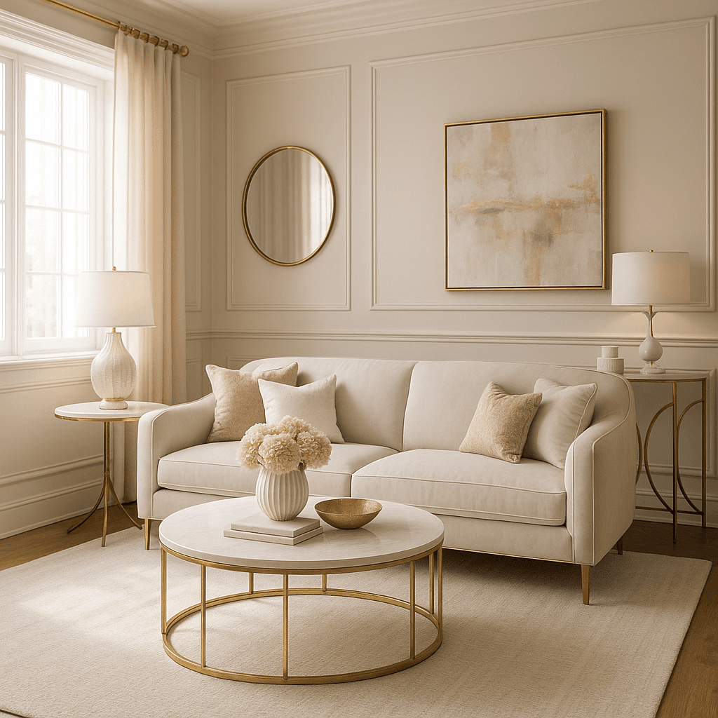 Glam interior design style