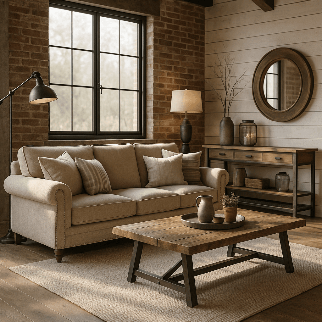 Industrial Farmhouse interior design style