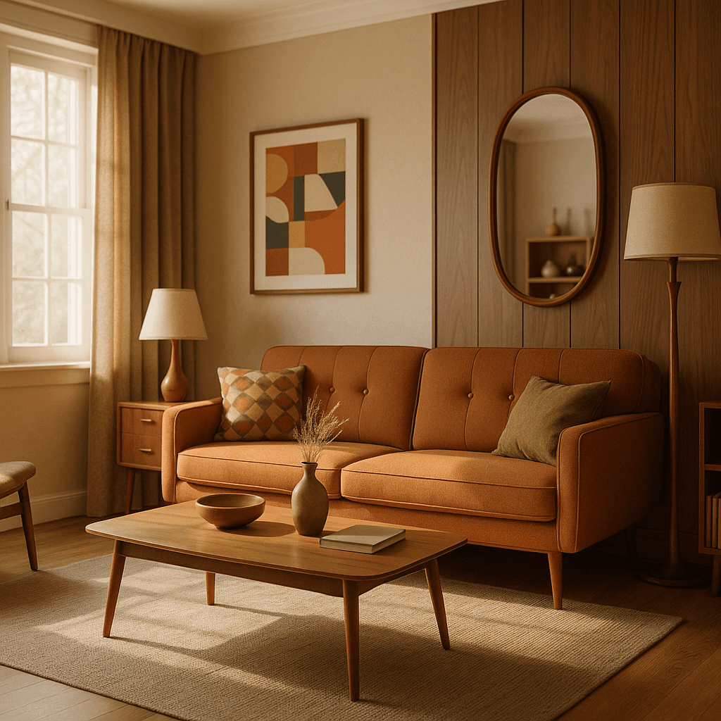 Retro interior design style