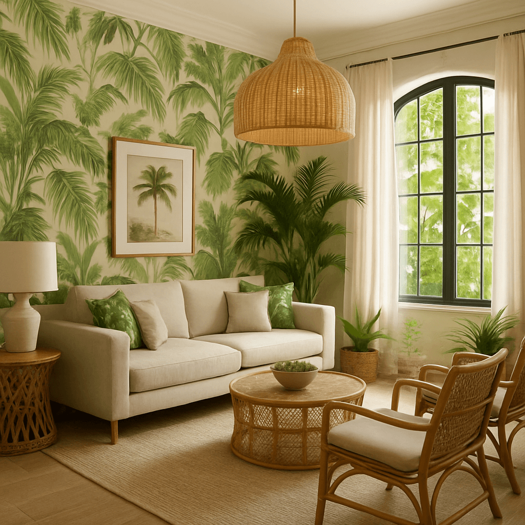 Tropical interior design style