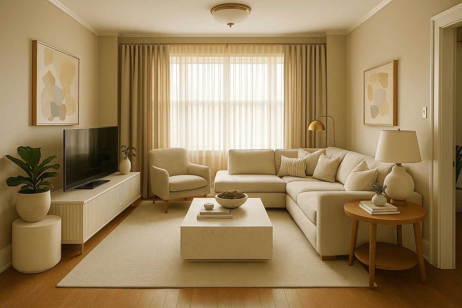 Furnished Living Room