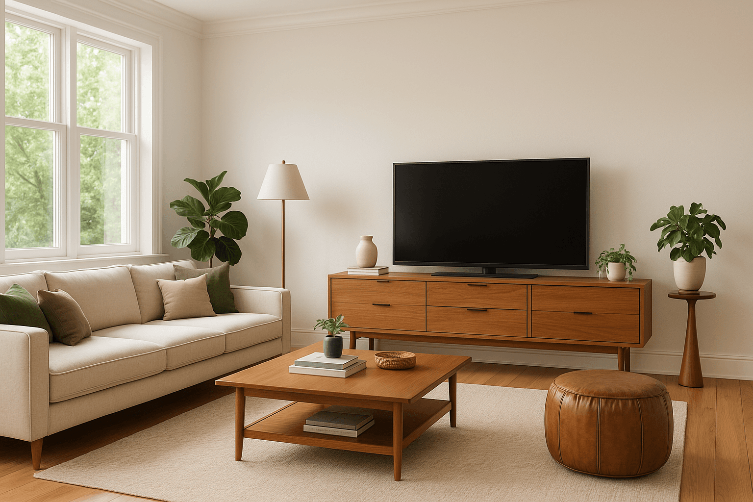 Modern Mid-Century Revival after transformation