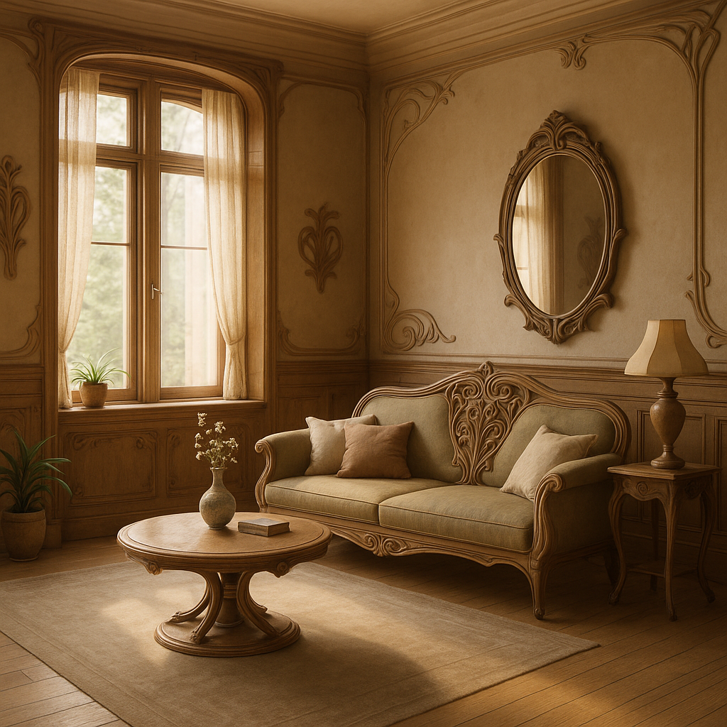 Art Nouveau interior design style