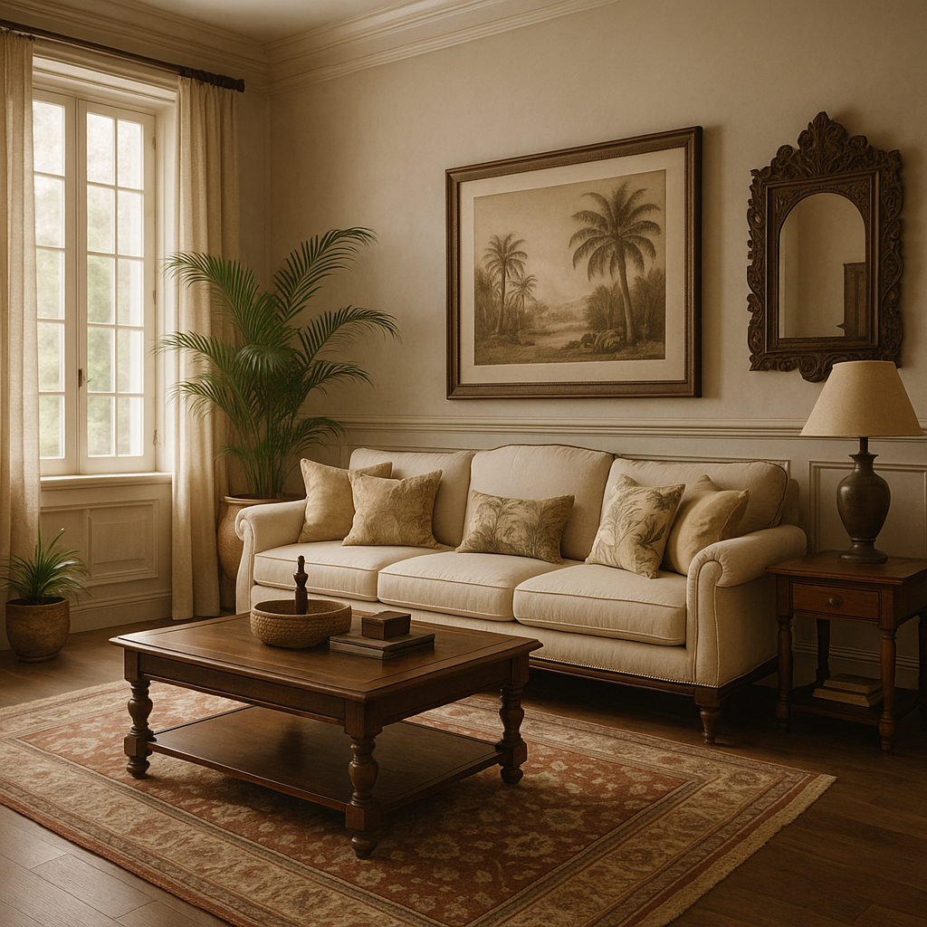 British Colonial interior design style