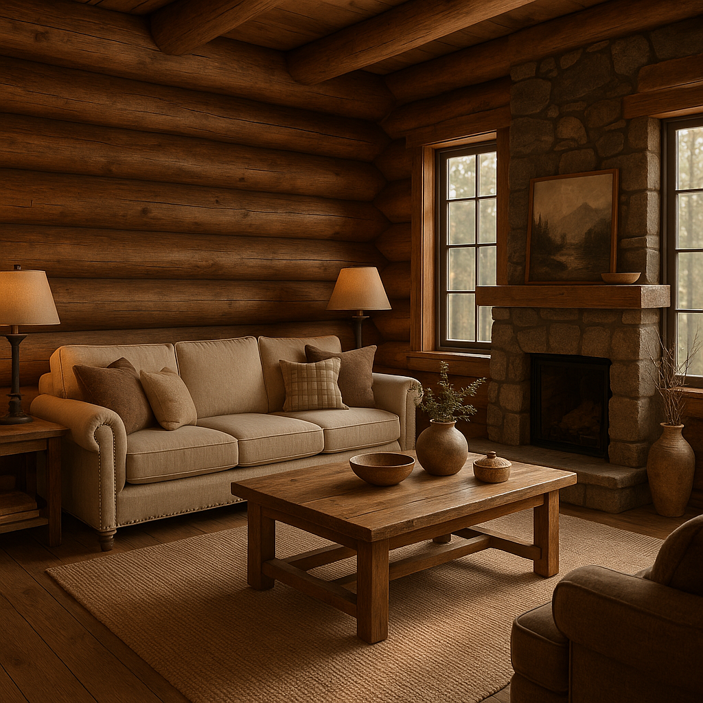 Cabin interior design style