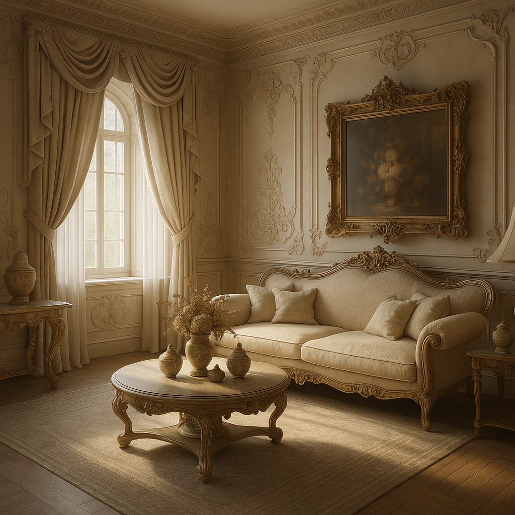 Digital Baroque interior design style