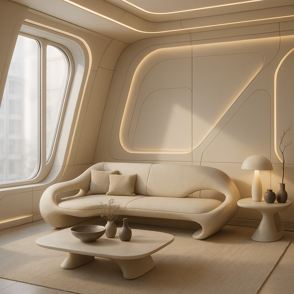Futuristic interior design style