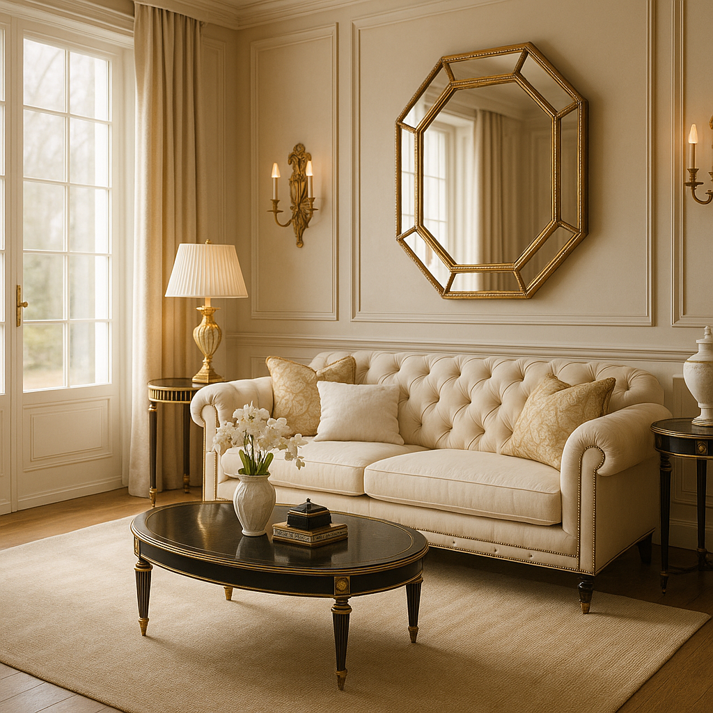 Hollywood Regency interior design style