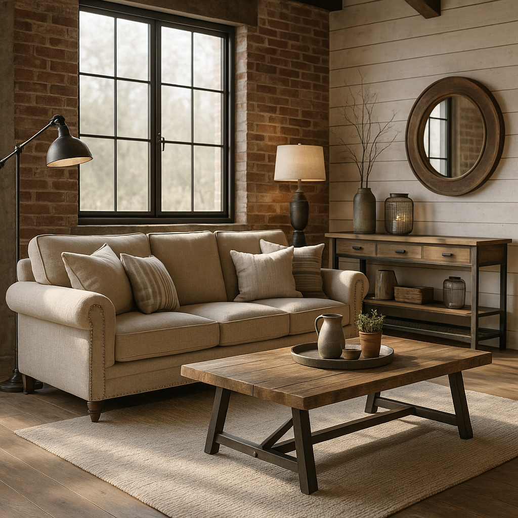 Industrial Farmhouse interior design style
