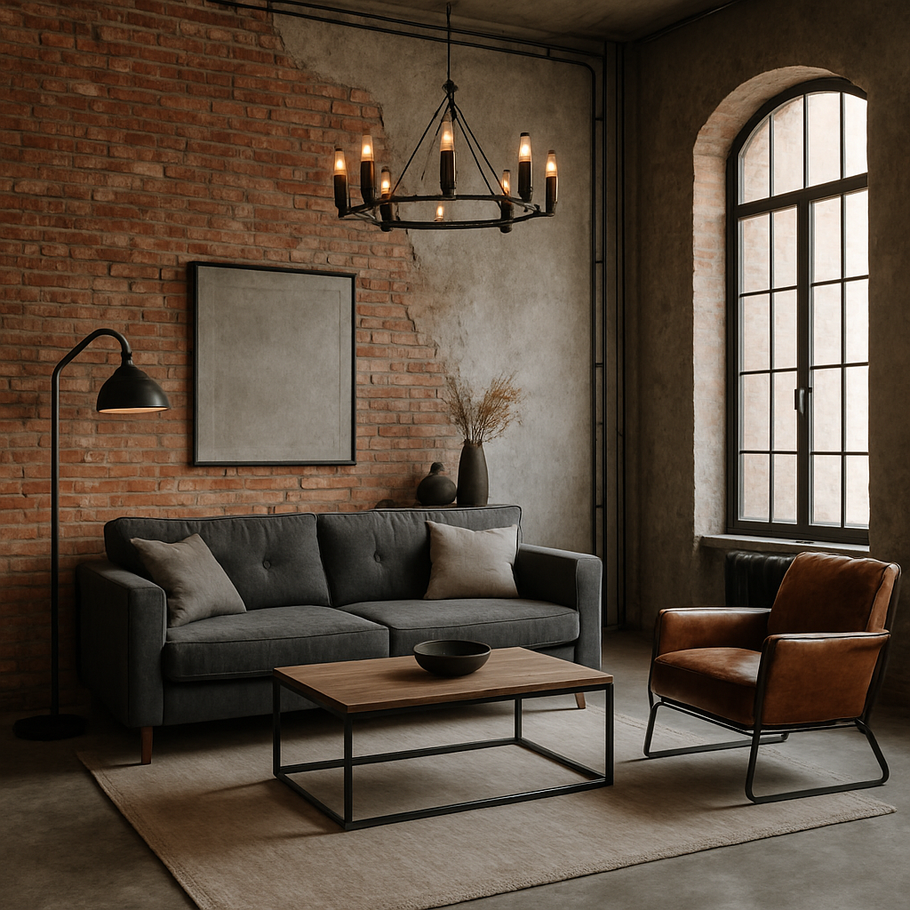 Industrial interior design style