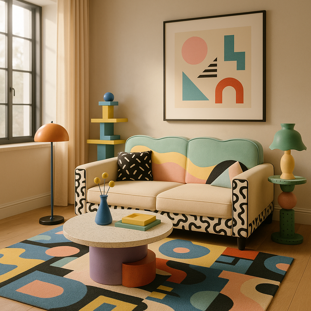 Memphis Design interior design style