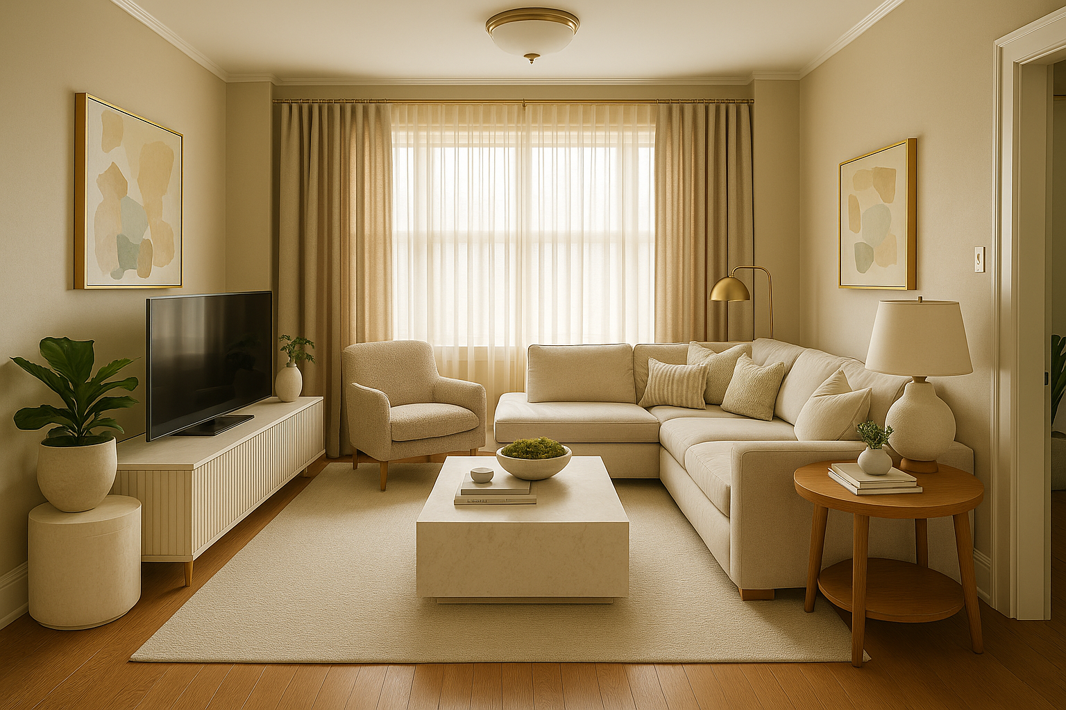 Furnished Living Room